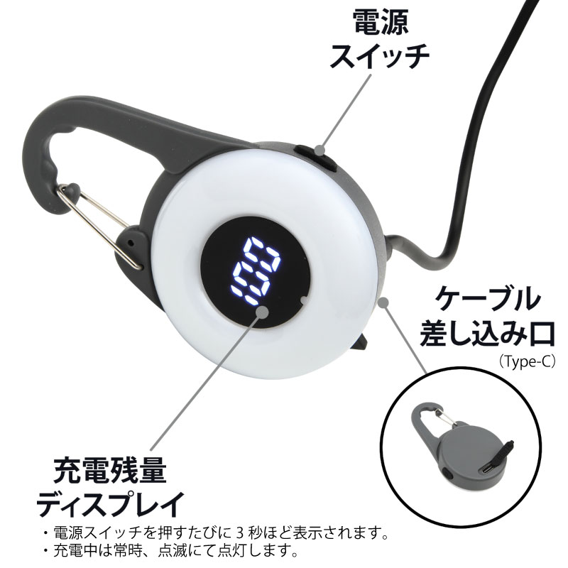 充電式お散歩用ライト